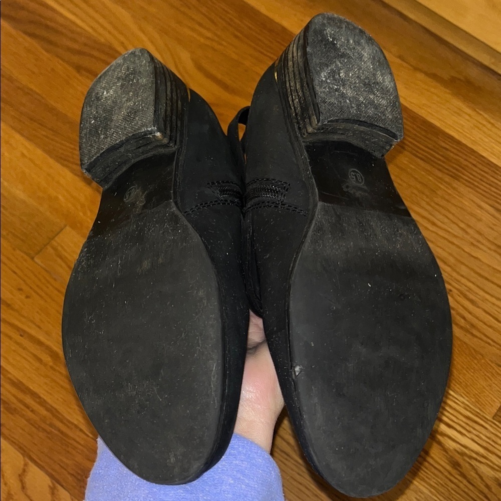 Steve Madden Albany Style Black Leather Low Heeled Boots size 8.5 - Picture 7 of 12
